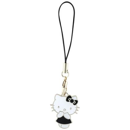 Hello Kitty zawieszka HKCPMKK Phone Strap czarny/black Charm Kitty Cute