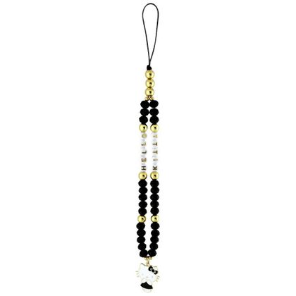 Zawieszka na telefon Hello Kitty Pearls and Beads Kitty Charm czarny