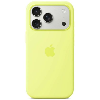 Etui Apple Silicone Case MagSafe do iPhone 17 Pro / 18 Pro żółty