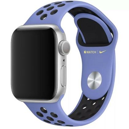 Pasek Apple Watch MWU62FE/A 38/40/41mmNike Sport Brand fioletowo-czarny/royal pulse-black