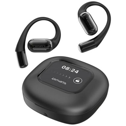 Słuchawki Bluetooth 4smarts SkyBuds OWS z ekranem i tłumaczem AI czarny