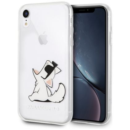 Karl Lagerfeld KLHCI61CFNRC iPhone Xrhardcase transparent Choupette Fun