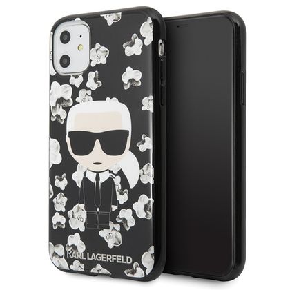 Karl Lagerfeld KLHCN61FLFBBK iPhone 116,1" / Xr czarny/black Flower Ikonik Karl
