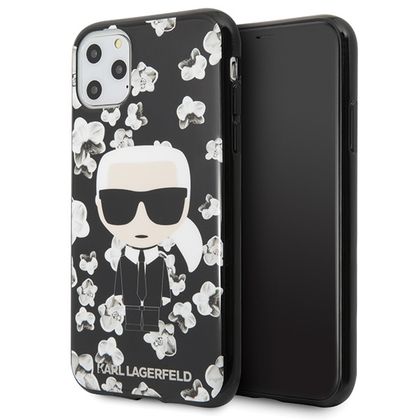 Karl Lagerfeld KLHCN58FLFBBK iPhone 11Pro czarny/black Flower Ikonik Karl