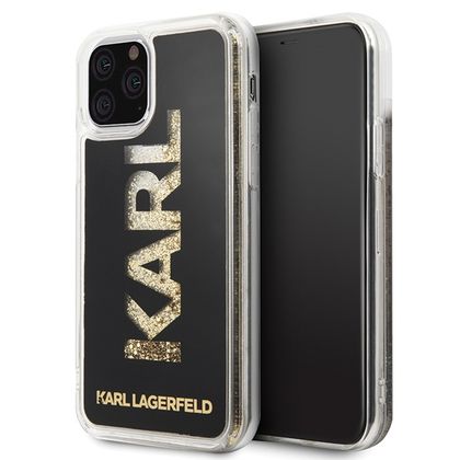 Karl Lagerfeld KLHCN58KAGBK iPhone 11Pro czarny/black Karl logo Glitter