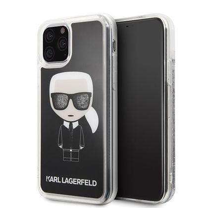Karl Lagerfeld KLHCN58ICGBK iPhone 11Pro czarny/black Iconic Glitter