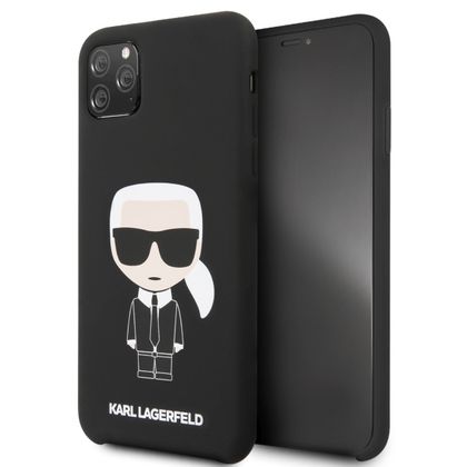 Karl Lagerfeld KLHCN65SLFKBK iPhone 11 Pro Max hardcase czarny/black Silicone Iconic