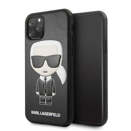 Karl Lagerfeld KLHCN58IKPUBK iPhone 11Pro hardcase czarny/black Iconic Karl Embossed