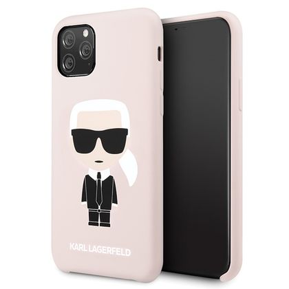 Karl Lagerfeld KLHCN58SLFKPI iPhone 11Pro hardcase jasnoróżowy/light pink Silicone Iconic