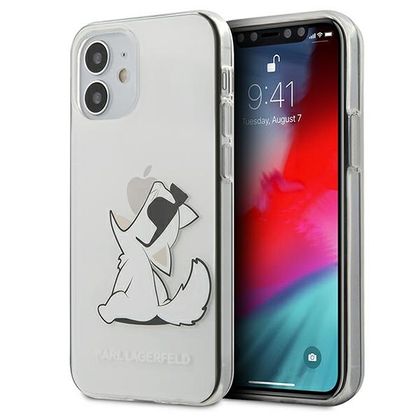 Karl Lagerfeld KLHCP12SCFNRC iPhone 12mini 5,4" transparent hardcase Choupette Fun