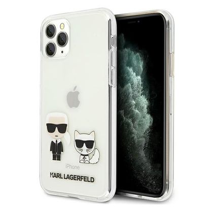 Karl Lagerfeld KLHCN65CKTR iPhone 11 ProMax hardcase Transparent Karl & Choupette