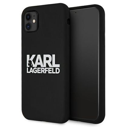 Karl Lagerfeld KLHCN61SLKLRBK iPhone 116,1" / Xr Silicone Stack Logo czarny/black