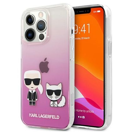 Karl Lagerfeld KLHCP13XCKTRP iPhone 13Pro Max 6,7" hardcase różowy/pink Karl & Choupette