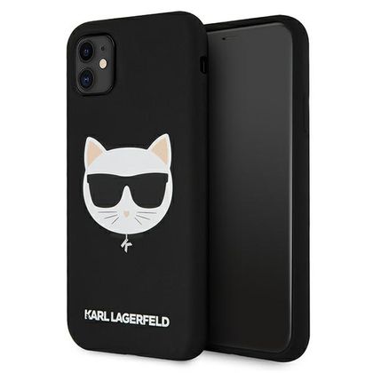 Karl Lagerfeld KLHCN61SLCHBK iPhone11 6,1" / Xr hardcase czarny/black Silicone Choupette