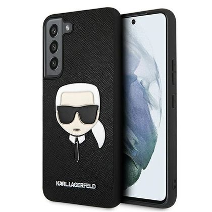 Karl Lagerfeld KLHCS22MSAKHBK S906 S22+czarny/black hardcase Saffiano Ikonik Karl`s Head