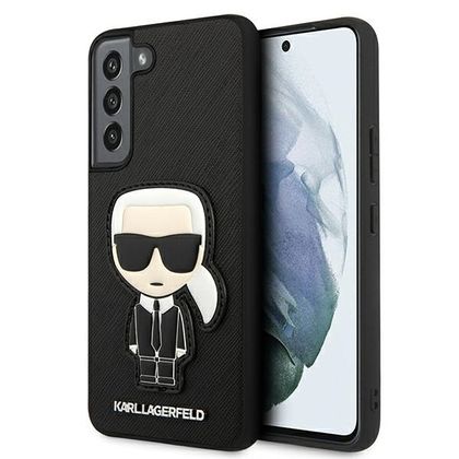 Karl Lagerfeld KLHCS22SOKPK S901 S22czarny/black hardcase Saffiano Ikonik Karl`s Patch