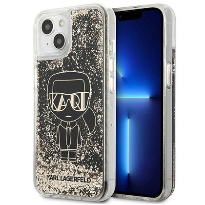 Karl Lagerfeld KLHCP13MLGGKBK iPhone 13/ 14 / 15 6,1" czarny/black hardcase Liquid Glitter Gatsby