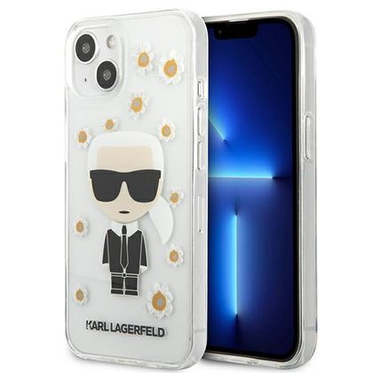 Karl Lagerfeld KLHCP13MHFLT iPhone 13/ 14 / 15 6,1" przezroczysty/transparent Flower Ikonik Karl