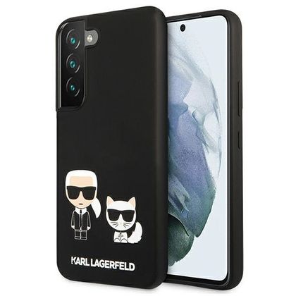 Karl Lagerfeld KLHCS22MSSKCK S22+ S906hardcase czarny/black Silicone Karl & Choupette