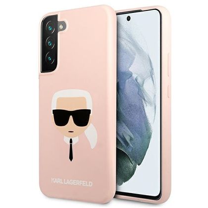 Karl Lagerfeld KLHCS22SSLKHPI S22 S901rożowy/pink hardcase Silicone Karl`s Head