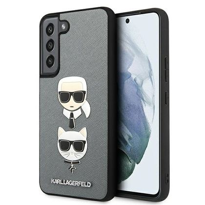 Karl Lagerfeld KLHCS22MSAKICKCSL S22+S906 srebrny/silver Saffiano Karl & Choupette Head