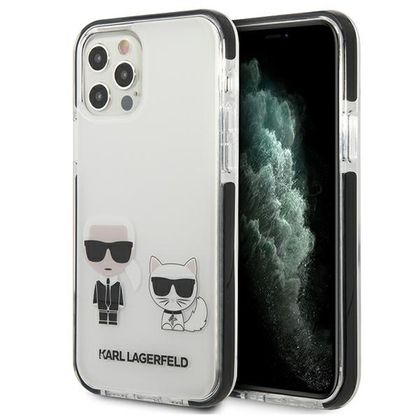 Karl Lagerfeld KLHCP12MTPEKCW iPhone 12/12 Pro hardcase biały/white Karl&Choupette