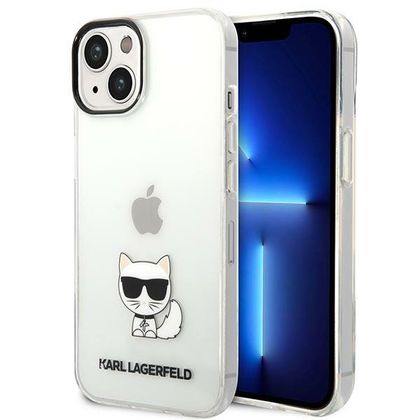 Karl Lagerfeld KLHCP14SCTTR iPhone 14/ 15 / 13 6,1" hardcase przeźroczysty/transparent Choupette Body