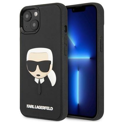 Karl Lagerfeld KLHCP14SKH3DBK iPhone 14/ 15 / 13 6,1" czarny/black hardcase 3D Rubber Karl`s Head