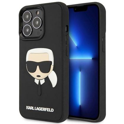 Karl Lagerfeld KLHCP14XKH3DBK iPhone 14Pro Max 6,7" czarny/black hardcase 3D Rubber Karl`s Head