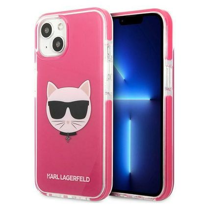Karl Lagerfeld KLHCP13MTPECPI iPhone 13 / 14 / 15 6,1" hardcase fuksja/fuschia Choupette Head