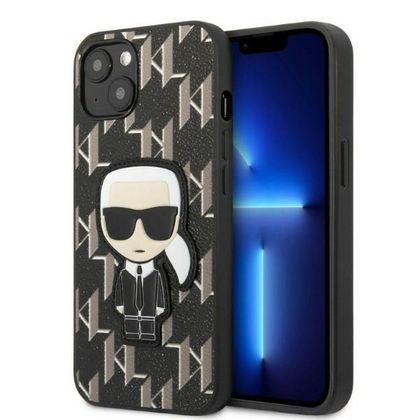 Karl Lagerfeld KLHCP13MPMNIKBK iPhone 13/ 14 / 15 6,1" hardcase czarny/black Monogram Ikonik Patch