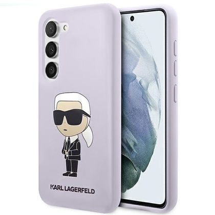 Karl Lagerfeld KLHCS23SSNIKBCU S23 S911hardcase purpurowy/purple Silicone Ikonik