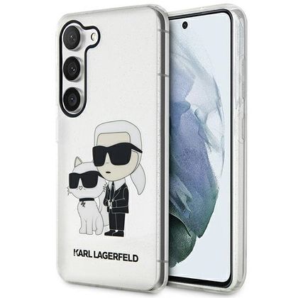 Karl Lagerfeld KLHCS23MHNKCTGT S23+ S916transparent hardcase Glitter Karl&Choupette