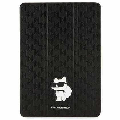 Karl Lagerfeld KLFC10SAKHPCK iPad 10.2" Folio Magnet Allover Cover czarny/black Saffiano Monogram Choupette