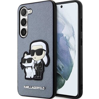 Karl Lagerfeld KLHCS23MSANKCPG S23+S916 hardcase szary/grey Saffiano Karl & Choupette