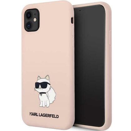 Karl Lagerfeld KLHCN61SNCHBCP iPhone 11/XR 6,1" hardcase różowy/pink Silicone Choupette