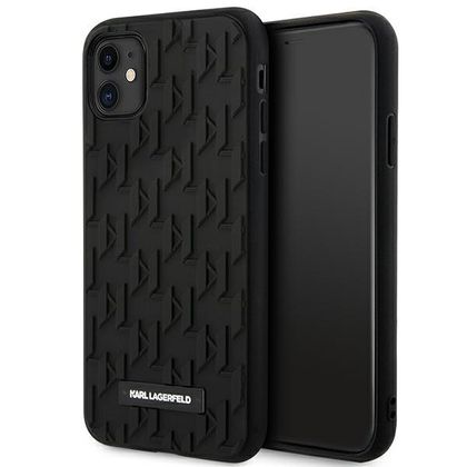 Karl Lagerfeld KLHCN61RUPKLPK iPhone 11/ Xr 6.1" hardcase czarny/black 3D Monogram
