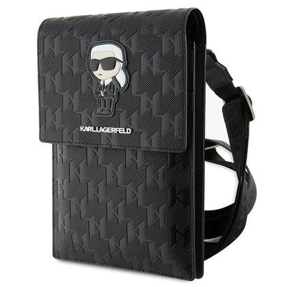 Karl Lagerfeld Torebka KLWBSAKHPKKczarny/black Saffiano Monogram Ikonik