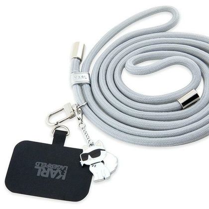 Karl Lagerfeld KLUCNMSCKIG UniversalCBDY Cord pasek szary/grey