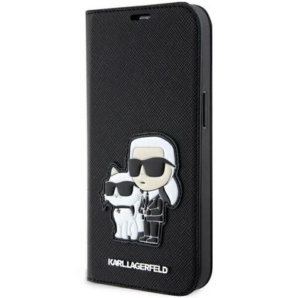 Karl Lagerfeld KLBKP14XSANKCPK iPhone 14Pro Max 6.7" bookcase czarny/black Saffiano Karl & Choupette