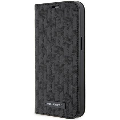 Karl Lagerfeld KLBKP14XSAKLHPK iPhone 14Pro Max 6.7" bookcase czarny/black Saffiano Monogram