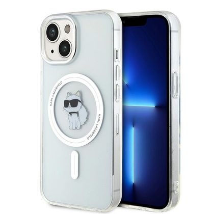 Karl Lagerfeld KLHMP15SHFCCNOT iPhone 15 / 14 / 13 6.1" transparent hardcase IML Choupette MagSafe