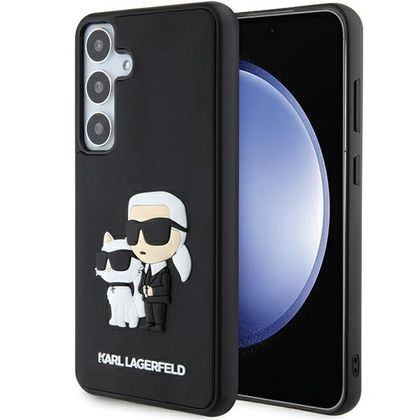 Karl Lagerfeld KLHCS24M3DRKCNK S24+ S926czarny/black hardcase 3D Rubber Karl&Choupette