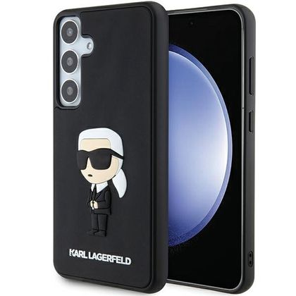 Karl Lagerfeld KLHCS24S3DRKINK S24 S921czarny/black hardcase 3D Rubber Ikonik