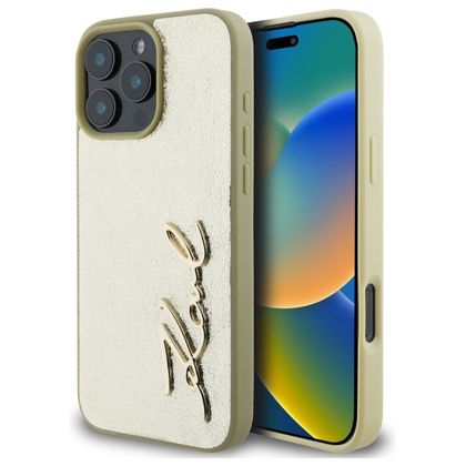Karl Lagerfeld KLHCP16XPFMFBKMD iPhone 16 Pro Max 6.9" złoty/gold hardcase Metal Signature