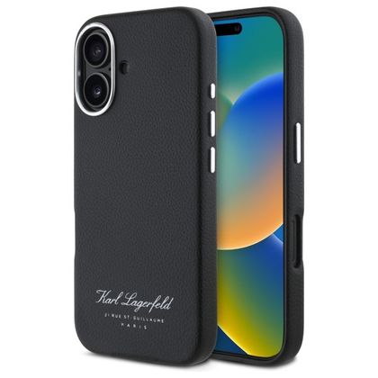 Karl Lagerfeld KLHCP16SPGWCMKHK iPhone 16 6.1 hardcase czarny/black hotel RSG