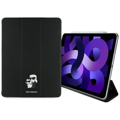 Karl Lagerfeld KLFC13RM24SAKCK iPad Air 13" M2 2024 / M3 2025 / M4 2026 Book Cover czarny/black Saffiano Magnetic Karl &Choupette