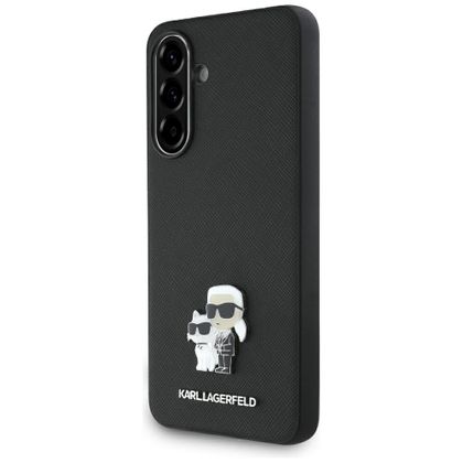 Etui Karl Lagerfeld Saffiano w/ K&C Metal Logo do Samsung Galaxy A36 czarny