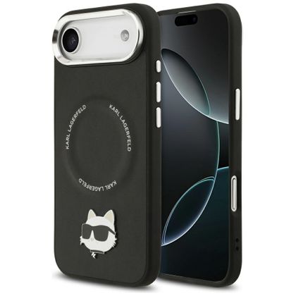 Etui Karl Lagerfeld Choupette PinMagSafe do iPhone Air czarny