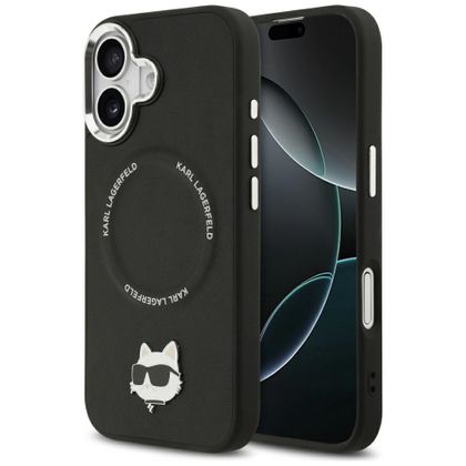 Etui Karl Lagerfeld Choupette PinMagSafe do iPhone 17 czarny